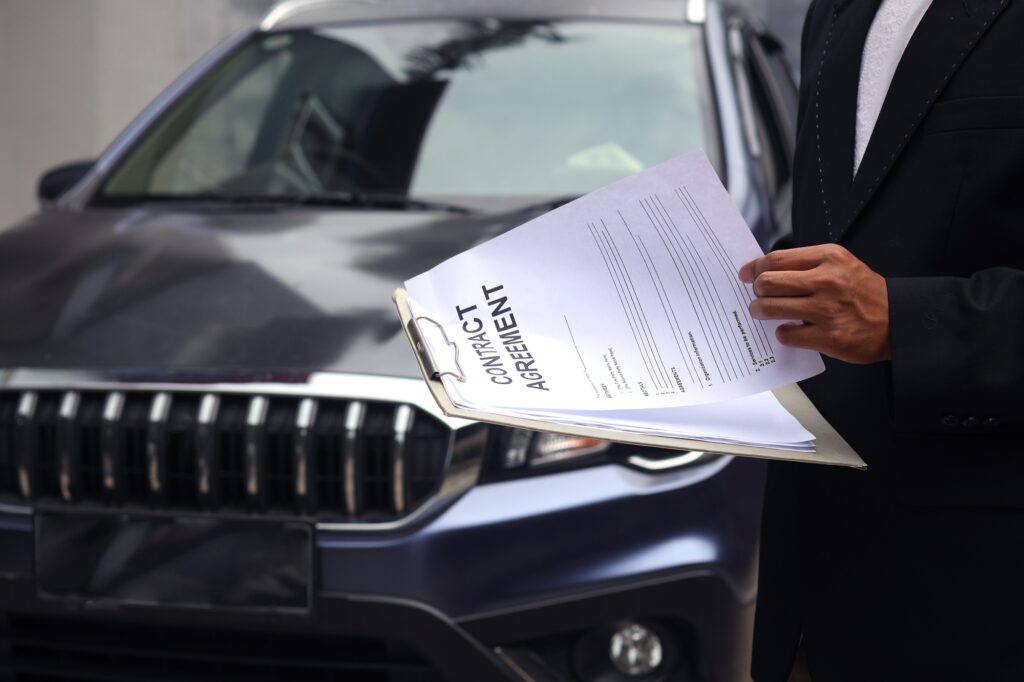 Car rental or car loan document